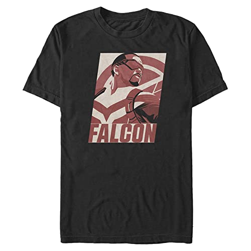 T-shirt Marvel Falcon noir 3XL homme idéal pour vos soirées cinéma et détente