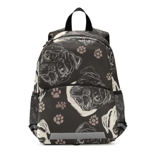 Cartable pour enfants motif carlin cadeau anniversaire 3-8 ans