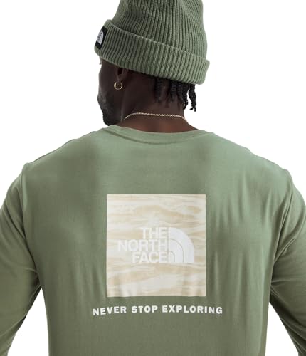 THE NORTH FACE Men's Evolution Light Ink Box NSE Long-sleeve Tee | Regular Fit Cotton Shirt With Logo Graphic3