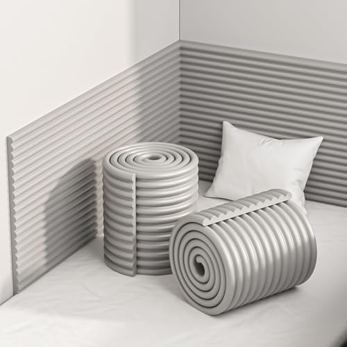 La mejor comparación de Protectores para cunas y camas de bebé para comprar hoy. 42 APMOE Acolchado de Pared Anticolisión - 200 cm Protector Pared Cama Niños Multiusos Tira de Seguridad de Espuma - Protector de Bordes Suave, Protección Tira para Bebés...