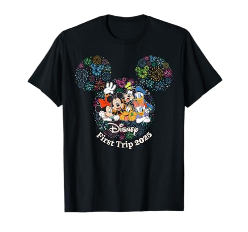 Disney Mickey & Friends Fireworks Family's First Trip 2025 T-Shirt
