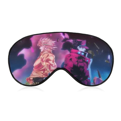 ジョジョの奇妙な冒険 アイマスク 睡眠用アイマスク 遮光率99.99%以上 目隠し シルク アイピロ 眼罩 睡眠グッズ 快眠 安眠 圧迫感なし 通気性
