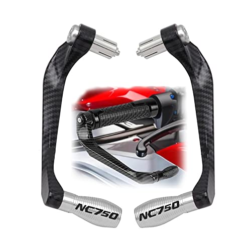Protège-mains moto de qualité supérieure pour guidon 22mm argent