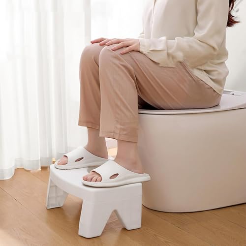 Image of Stepstools Toilet Foot Step Stool Non Slip Removable Heavy Duty Portable Toilet Riser with Non Skid Base for Bathroom and Kitchen Step Stool