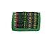 Mia Jewel Shop Multicolored Woven Striped Slim Soft Trifold Wallet Coin Purse with Card Slots - Womens Unisex Fashion Handmade Bags Boho Travel Accessories (Green)