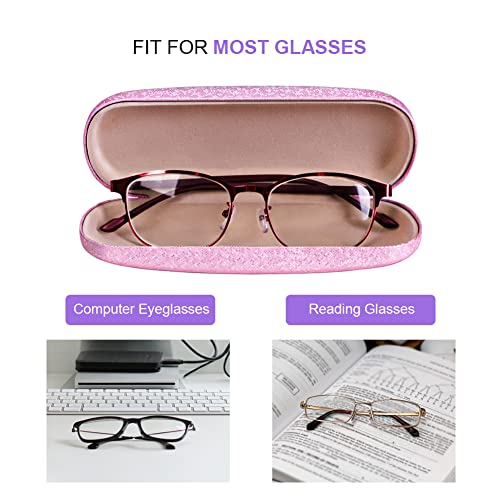 Asfroy Eyeglasses Case,(4 Piece) Unisex Hard Shell Eyeglasses Cases Protective Case For Glasse #TOP4