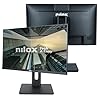 Nilox NXM24REGWEB01 Monitor 24", Full HD, Schermo PC 75Hz, Monitor PC con Tecnologia IPS, Connessioni HDMI, Riduzione Luce Blu e Webcam
