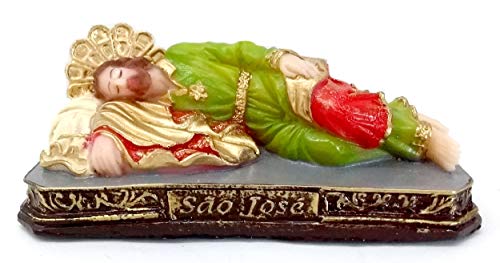 Imagem Escultura São José dormindo 12 cm Resina