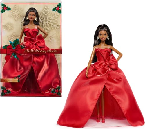 Barbie 2026 Holiday Doll Black Hair