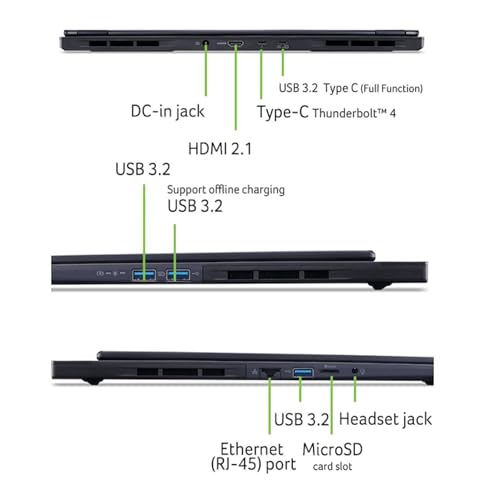 Acer Predator Helios Neo 16s Ai, Pc Gaming Portatile, Intel Ultra 9 275HX, GeForce RTX 5070Ti 12GB, RAM 32GB DDR5, SSD 2TB (2x1Tb), Display 16" Oled 240Hz, Thunderbolt 4, WiFi 6E, Tastiera RGB, Win 11 - Notebook - Immagine 6