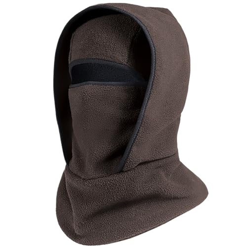 HYPYXUS Maschera con Fascia da Collo per Cappello Caldo da Esterno Unisex 3 in 1, Berretto Invernale con Fascia da Collo Maschera da Ciclismo Integrata Copricapo da Sci Sportivo, Antivento (#G)