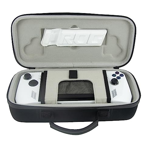 Travel Case for ASUS ROG Ally 7" 120Hz Gaming Handheld & its Accessories,Design with Stand-Shock-Proof, Anti-Slip & Scratch Fit ROG Ally(Black)