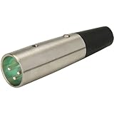 Switchcraft A3M 3 Pin Male XLR Connector Silver Pins Nickel