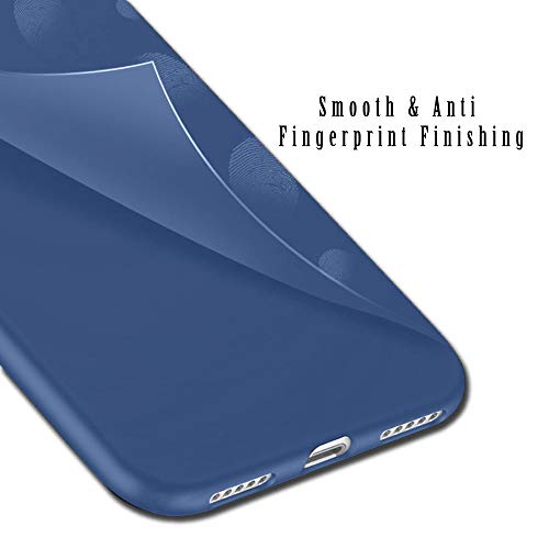 Image of TheGiftKart Sleek Back Cover Case for Xiaomi Redmi 8A | Slim Fit Protective Design | Ultra Matte Finish | Camera Protection Bump | Soft Silicon Back Cover Case (Silicone, Blue)