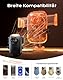 Mohard 15W Schnellladen Handyhalterung Auto mit Ladefunktion, Wireless Charger Auto Inklusive QC3.0 Autoadapter, Induktive Ladestation Autozubehör Interieurleisten Kompatibel mit iPhone 16/15, Galaxy