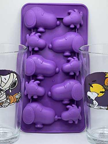 Set de 2 vasos con moldes de hielo Snoopy miniatura 6