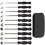 ★ Der umfassendste Vergaser-Werkzeugsatz: Alle Werkzeuge enthalten, um gängige 2-Takt-Vergasermotoren einzustellen. Dieses 10-teilige Vergaser-Einstellwerkzeug-Kit wird mit 21 Zähnen mit Keilverzahnung + 7 Zähnen mit Keilverzahnung + Einzel-D + Kleinem Kopf Einfach D + Doppeltem D + P M + Kleinem Kopf P M + Shapde + Six Star + Hexagon geliefert.