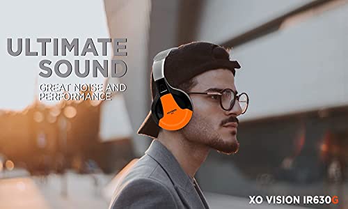 Xo Vision Ir630Or Universal Ir Wireless Foldable Headphones - Orange Wireless Bluetooth-Enabled Lightweight Portable For Iphone, Car, Kids Wireless Headphones For Universal Car Entertainment System #TOP5