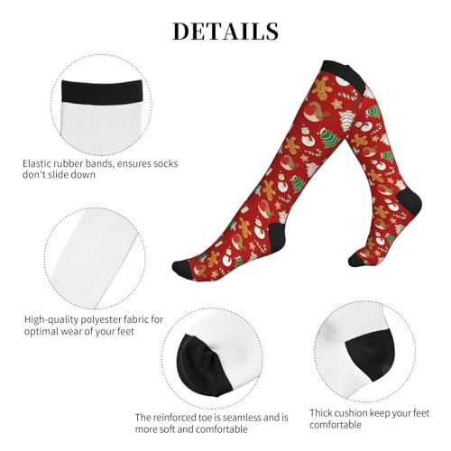 Image of Compression Socks for Women Men Circulation Graduated Supports Socks for Running Athletic Sports Nurse Travel