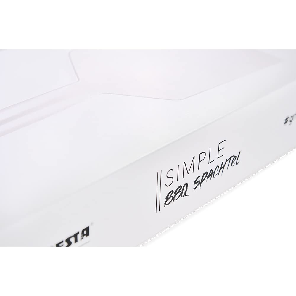 Moesta BBQ 19504 Simple BBQ Spachtel - 58 cm - aus Edelstahl für Feuerplatten-Grills - Barbecue Zubehör zum Burgergrillen