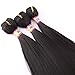 3 Bundles Silky Straight Synthetic Hair Weave Extensions Dark Brown 16 18 20 Inches(2#)