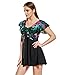 Dolamen Mujer Trajes De Baño con Falda, 2018 Nuevo Dos Piezas Floral...