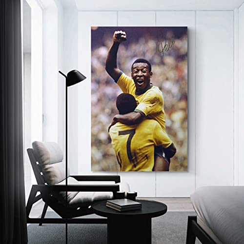Boyg Pele Poster The King Of Football Poster Canvas Hd Printing Wall Art Interior Home Decor Gifts F Poster Decorative Painting Canvas Wall Art Living Room Posters Bedroom Painting 12X18Inch(30X45Cm) #TOP2