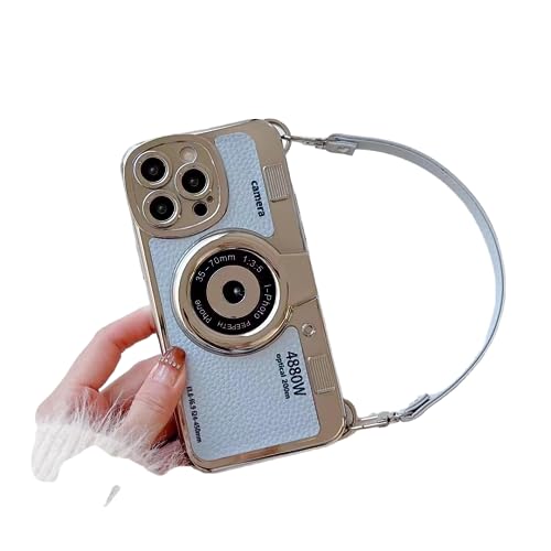 Image of G.FIDEL Phone Camera CASE with ROAP, Side Chrome &Back Side Leather CASE Compatible with Phone 11,12,13,14 Series Back Cover (Multi Colour) (PHONE14 PRO)