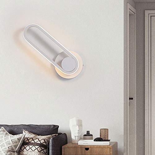 Accesorios de iluminación de pared interior simples con foco LED giratorio de 12W 4