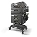 ToughBuilt 4-Wheel Cart, Tool Box Dolly for StackTech Toolboxes and Organizers - Heavy-Duty Rolling Base with Locking Casters, Tie-Down Points and Automatic Lock System