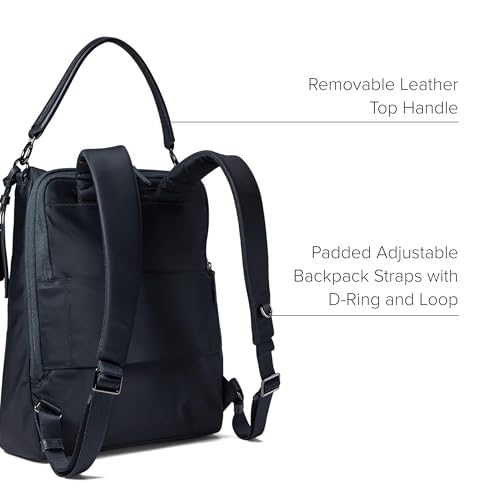 Image of TUMI Voyageur Leigh Backpack /Tote Black /Gunmetal One Size