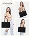 LOVEVOOK Laptop Bag for Women, Puffer Tote Bag for Work 15.6 Inch Large Computer Briefcase for Teacher Nurse, Quilted Lightweight Casual Shoulder Bag For Travel, Daily