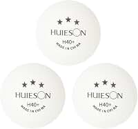10 Bolas Tênis de Mesa Ping Pong Huieson 3 Estrelas H40+ Plástico ABS Profissional