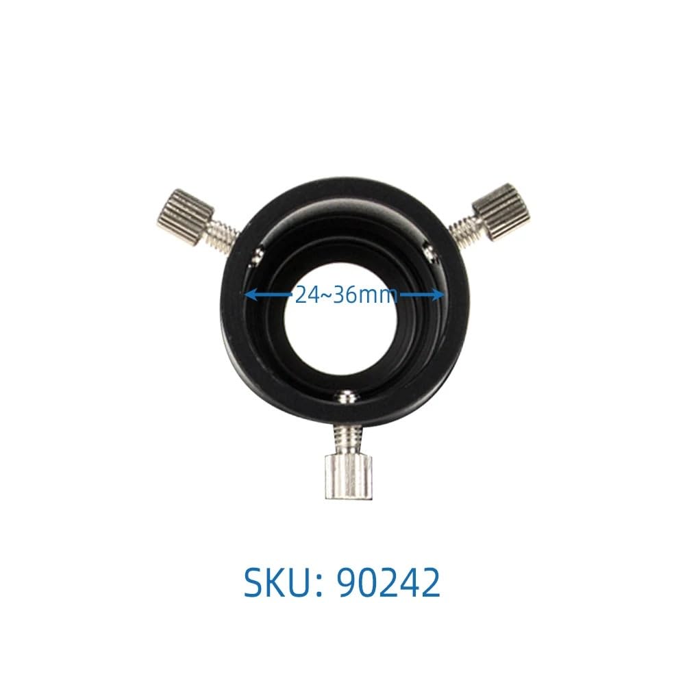 Adaptador de teléfono Inteligente Totalmente metálico for telescopio y microscopio Conector de Lente de cámara Universal for fotografía(24-36mm)
