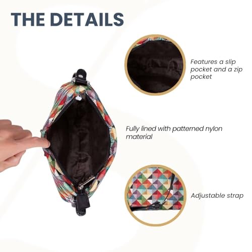 Image of Signare Tapestry Crossbody Bag Sling Shoulder Purse for Women