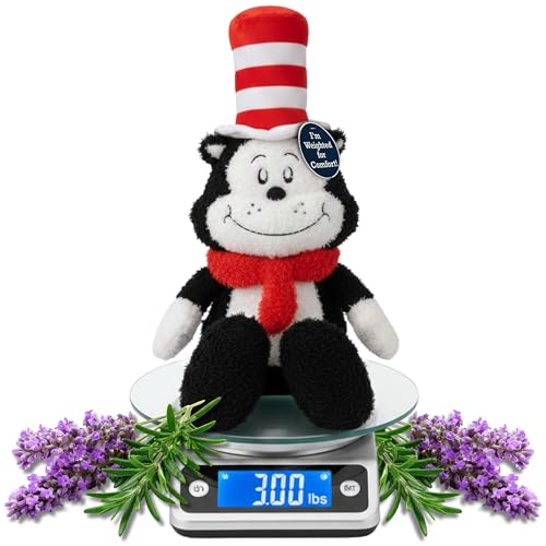 Image of Dr. Seuss Cat in The Hat Bedding Weighted Cuddle Pillow - 3lb Soft Plush & Cozy Pillow for Comfort, (Officially Licensed Product) By Franco Calm