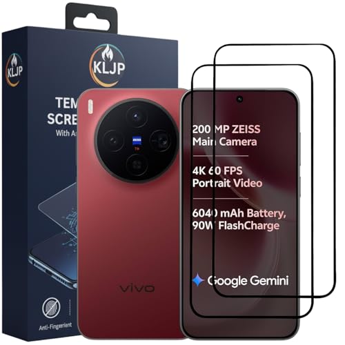 Image of Military-Grade Gorilla Tempered Glass For Vivo X300 With Installation Kit | Edge to Edge Coverage | Black (Pack Of 2)