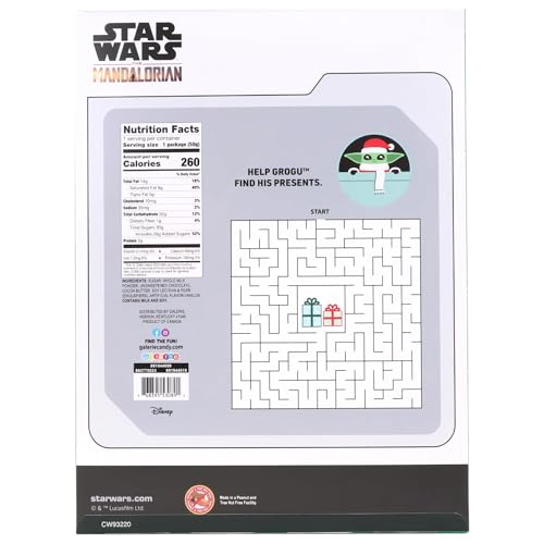 2024 Star Wars Mandalorian Christmas Advent Calendar with Chocolate, 13 3/4 Inches