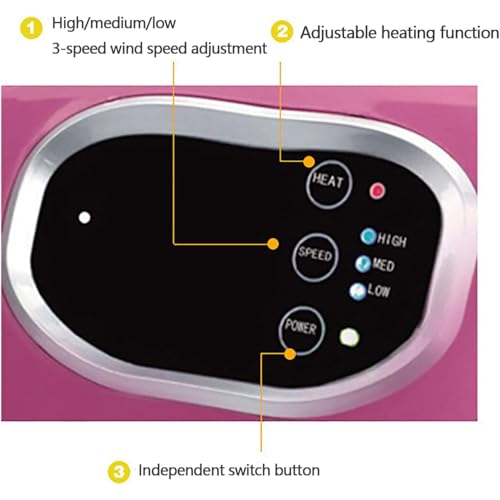 Spray Tan Machine Kit, Airbrush System mit Fernbedienung, Unabhängige Warmluftfunktion, 3-Gang-Einstellung für DIY Home Tanning Salon