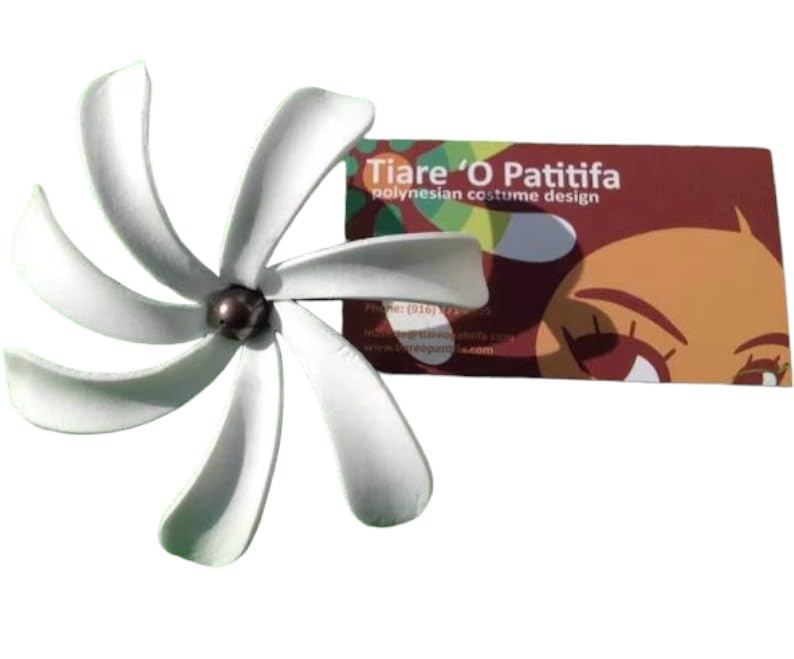 Tiare Foam Flower with Freshwater Pearl (Pick/Stick)