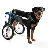 Virbraroo Dog Wheelchair for Back Legs, Dog Wheelchair with All-Terrain Tires & Durable Bearings, Large Dog Wheelchair for Back Legs,88.1-132.2 lbs(XXL)