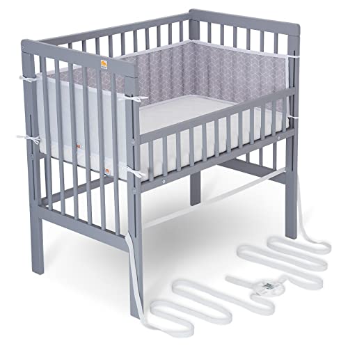FabiMax Baby Beistellbett für Boxspringbett, TÜV geprüft 2022, inkl....