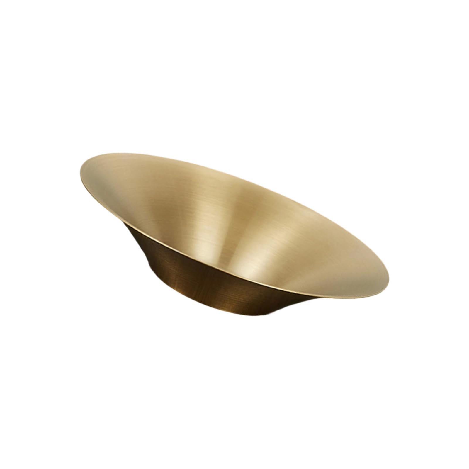 Buxuaaaa Gold Nonrust Steel Round Fruit Bowl Sturdy Rustproof Kitchens Serving Round Serving Plate For Dining Table Decors Family Safe Kitchens Fruit Container