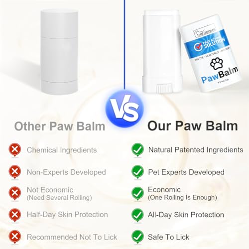 Aomig Psi balsam do łap, naturalny balsam dla kotów i psów, naturalny i bezpieczny krem nawilżający do suchej skóry, krem do łap, suche, swędzące podeszwy stóp