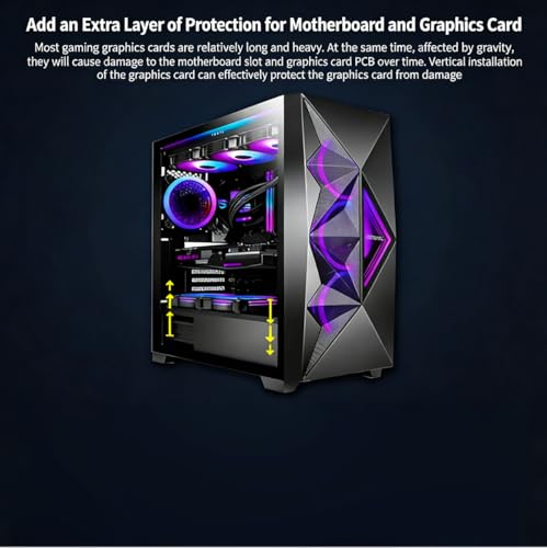 Soporte vertical para GPU PCIe x16 3 ranuras negro miniatura 4