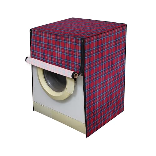 Image of Lithara Front Load Fully Automatic Washing Machine Cover for LG, Samsung, IFB, Whirlpool, Suitable for 7 kg & 7.5 KG - Waterproof, Dustproof Cover (Print-6)
