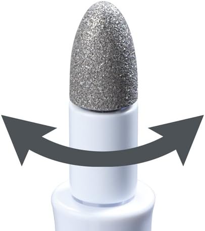 Close-up of the exfoliating cone attachment on the Bellissima Imetec Sensitive MP1 100, with arrows indicating dual rotation capability.