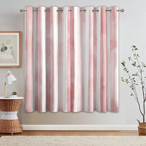 Cortinas opacas abstractas de dos paneles para decoración moderna de dormitorios actuales 3
