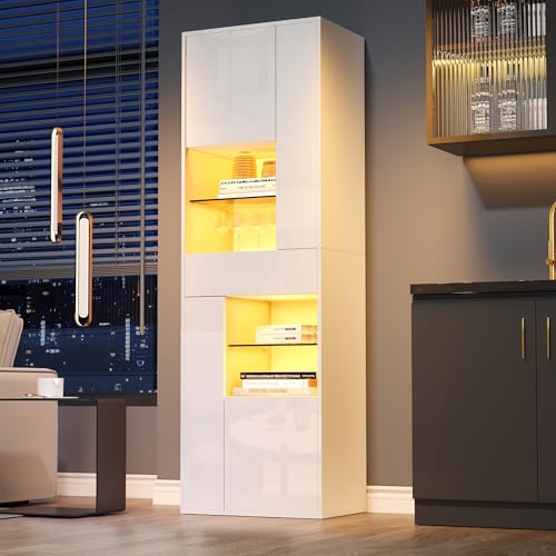 Vitrina de 55 x 38 x 170 cm, armario alto con...