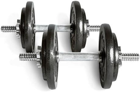 CAP Adjustable Cast Iron Dumbbell Weight Sets, Singles & Pairs